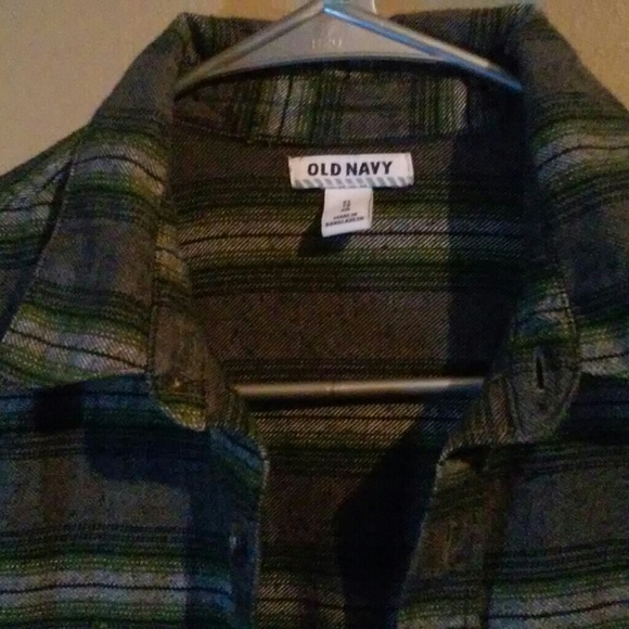 Old Navy striped flannel - Picture 3 of 3